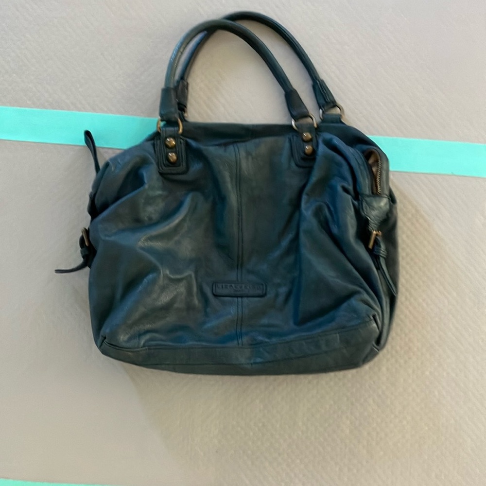Tealish turquoise shoulder or crossbody bag